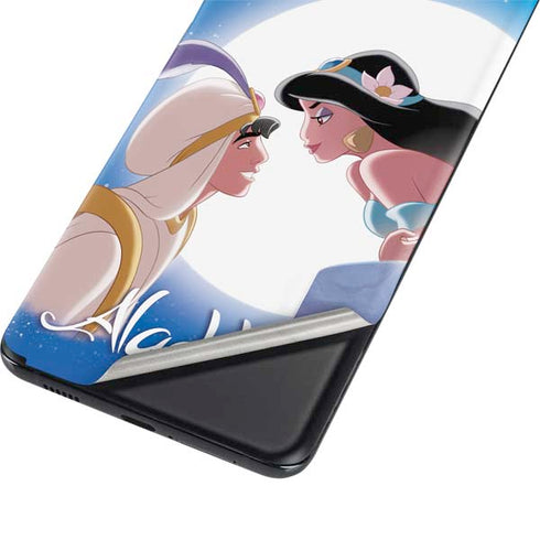 Disney Aladdin and Princess Jasmine Kiss Galaxy S21 Plus 5G Skin